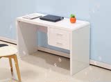 包邮简约卧室圆角台式白色烤漆电脑桌宜家办公笔记本写字台桌