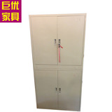 广州柏高办公家具四门柜两层柜铁皮柜文件柜 档案柜储物柜带锁