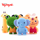 Toyroyal 日本皇室玩具 软胶动物捏捏叫发声捏响BB器手抓抓握玩具