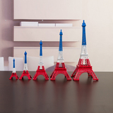 法国巴黎埃菲尔铁塔模型摆件装饰红白蓝纪念版法国纪念品送女生