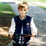 Discovery童装户外男童女童加绒拼色棒球服外套立领卫衣DK5024