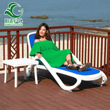 阳光户外塑料躺椅调节欧式休闲简约沙滩酒店阳台泳池室外躺床包邮