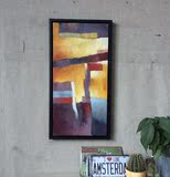 现代简约客厅餐厅卧室床头有框装饰挂画纯手绘赵无极抽象油画