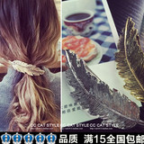 金属天使羽毛树叶子海星鹿角弹簧夹顶夹边夹发夹子 韩国发饰头饰