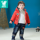 童装男童冬季棉衣服套装1-2-3岁婴幼儿童宝宝加绒加厚棉袄两件套