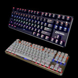 keycool凯酷六代金属87/104键背光游戏机械键盘 灵耀荣耀RGB