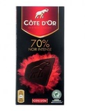 比利时进口Cote d'or克特多金象真味70%可可纯黑巧克力微苦100克