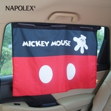 NAPOLEX米奇 车用遮阳挡 吸盘式遮光窗帘汽车侧挡防晒隔热遮光布