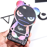 刘亦菲baby同款黑猫iphone6挂绳手机壳可爱苹果6plus卡通硅胶软6s