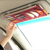 汽车韩版遮阳板CD夹车载车用CD包碟片夹多功能创意遮阳板套光盘包