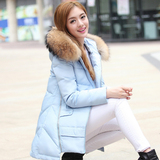 2015冬装新款女装学生A字型中长款加厚棉衣韩版棉服大码外套棉袄