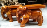 红木木雕工艺品 花梨木大象凳子坐具 实木大象摆件 镇宅风水摆件
