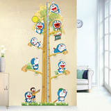 超大型儿童房卡通叮当猫墙贴纸 幼儿园客厅卧室宝宝成长树身高贴