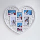 韩式爱心时尚居家相框3寸4寸5寸6寸创意连体组合照片墙挂墙 包邮