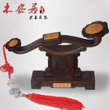 包邮木雕摆件 如意福禄寿带底座风水家居装饰 红木雕刻精工艺礼品