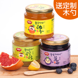 福事多蜂蜜柚子茶500g+柠檬茶500g+蓝莓茶500g韩式水果味茶冲饮品