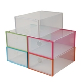 组合组装盒加厚塑料透明男女鞋盒 抽屉式有盖收纳盒鞋柜防尘自由