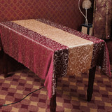 语诗丹高档提花方形桌布 酒店台布 餐厅桌布 家用茶几布