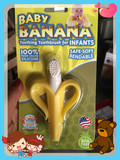 美国批发香蕉宝宝婴儿牙胶玩具咬胶牙刷磨牙棒