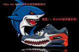 香港代购 耐克鲨鱼男鞋 Air Max90女鞋气垫东京喰种食尸鬼跑步鞋