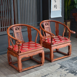 仿古典红木家具沙发坐垫实木椅子座垫官帽皇宫圈椅垫海绵垫加厚