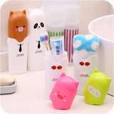 可爱卡通旅行便携式牙刷筒 创意塑料多功能牙刷盒 牙膏牙刷收纳盒