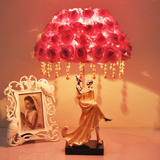 创意情侣人物客厅卧室床头灯欧式可调光奢华温馨婚庆婚房装饰台灯