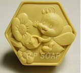 加厚DIY硅胶皂模/手工皂模具/肥皂模/花模　蜜蜂采蜜忙 大块皂