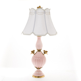 欧式美中式奢华灯客厅卧室床头美式古典装饰陶瓷高档配铜陶瓷台灯