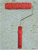 花草滚筒工具 硅藻泥施工 肌理艺术涂料压花7寸EG098背景液体壁纸