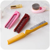 居家家便携塑料梳子随身折叠两用美发梳家用长发防静电按摩密齿梳