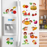 背景墙纸墙贴客厅贴卡通厨房蔬菜水果墙壁装饰贴画冰箱衣柜电脑