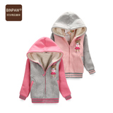 binpaw童装2015冬季新款儿童上衣棉袄女童冬棉服外套加厚韩版棉衣
