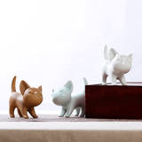 景德镇陶瓷艺术品摆件家居饰品创意动物摆设手工陶艺工艺品小猫咪