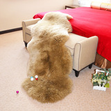 澳洲羊毛飘窗垫窗台垫 客厅卧室地毯欧式长毛坐垫皮毛一体沙发垫