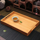 茶盘竹制茶具竹子托盘长方形日式实木功夫茶台储水抽屉式排水茶海