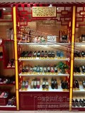 北京老布鞋货架展柜木制货架精品鞋架服装货架定制货架烤漆鞋柜