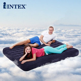 INTEX充气床双人加厚蜂窝立柱植绒气垫床 家用午休床折叠户外床