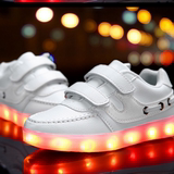 j儿童鞋USB充电发光鞋led带灯男童鞋亮灯鞋闪光夜光灯女童鞋子