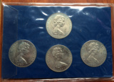 1980年马恩岛4枚套奥运会纪念套币