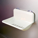 日本KM强力吸盘式肥皂盒壁挂式肥皂架吸附式香皂盒厨房卫浴置物架