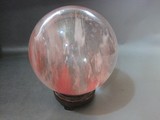清代玉石老水晶球超大水晶球风水摆件招财转运风水球 直径13厘米