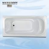 酒店家用式浴缸厂家直销1.0-1.8米亚克力嵌入式浴缸工程
