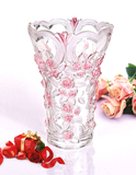 君子包邮/大号欧式玻璃花瓶/玫瑰花瓶/玻璃花樽/水晶花瓶大号236