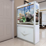 闽江屏风鱼缸水族箱 中型1.2米1.5米玄关隔断底滤生态玻璃鱼缸