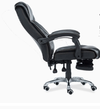 hl真皮电动电脑椅家用豪华椅转椅办公椅子舒适人体工学椅