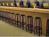 全新高档苹果店专用吧椅铁艺吧台椅前台吧椅实木吧椅铁艺吧椅吧凳