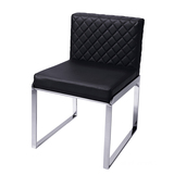 不锈钢餐椅 现代简约时尚餐椅 酒店餐厅 餐椅 休闲咖啡椅 皮椅子