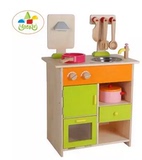 新款木制儿童过家家益智玩具 仿真厨房煤气灶台 厨具过家家工具
