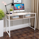 潮宅 简约台式电脑桌家用置地用简易卧室桌特价现代笔记本桌